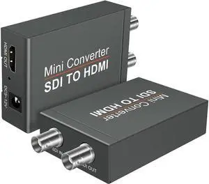IXJYLCPC 1080P Micro Converter SDI to HDMI 3G (with Power Supply) for SD-SDI, HD-SDI and 3G-SDI Signals SDI Loopout (OZH5)