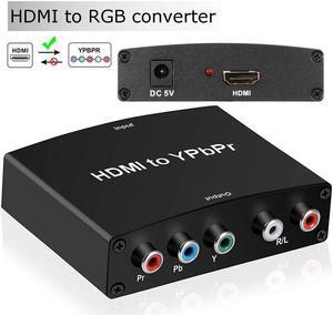 IXJYLCPC HDMI to YPbPr Converter , Aluminum 1080P HDMI in Component Out Converter, HDMI to RGB 5RCA Converter for MacBook TV Blu-Ray DVD PS4 DVD, PSP, Xbox 360(HDMI to Ypbpr)