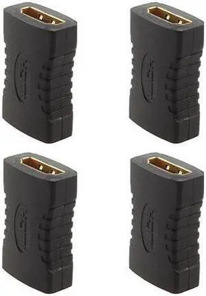 IXJYLCPC (4 Pack) HDMI Female to Female Adapter Gold Plated High Speed HDMI Female Coupler 3D&4K Resolution
