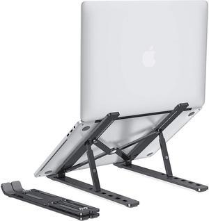 IXJYLCPC Laptop Stand for Desk, Laptop Riser,Aluminum Alloy Laptop Holder , 6-Angle Adjustable Compatible with 10-15.6 Inch MacBook PC-Notebook Tablet, Black