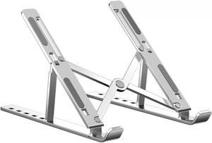 IXJYLCPC Foldable Laptop Stand for Desk Aluminum Computer Stand Holder Ergonomic Anti-Slip Laptop Riser for Desk Adjustable Notebook Stand for Laptop Compatible up to 15.6 inches Notebook Tablet