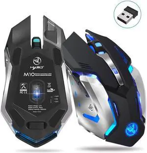 IXJYLCPC M10 Wireless Gaming Mouse With 600mah Lithium Battery for Laptop and Computer (Black)