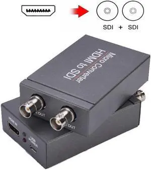 IXJYLCPC HD 3G Video Micro Converter HDMI to Dual SDI-compatible Adapter Converter with Audio Auto Format Detection For Camera