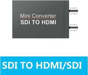 IXJYLCPC SDI to HDMI Converter, SDI to HDMI Audio De-embedder Support 3G-SDI, HD-SDI, SD-SDI SDI Loopout