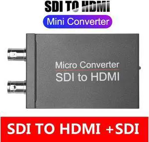 IXJYLCPC 1080P SDI to HDMI Adapter Converter for CCTV SD HD and 3G SDI Signals to HDMI Adapter Female BNC to HDMI SDI Signals Display on HDMI