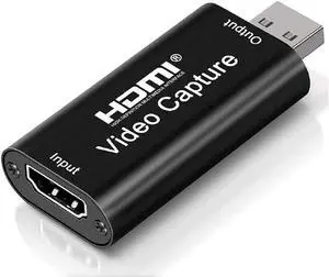 IXJYLCPC Audio Video Capture Card 4K HDMI to USB 1080P High Definition Device Record Directly to Computer for Gaming Streaming Teaching Video Conference, Live Broadcasting Without Delay