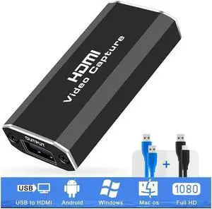 IXJYLCPC 4K HDMI Video Capture Card,Video Record Card,Audio Capture Adapter,HDMI to USB Audio Video Recording in 4K 1080P60 for Teaching,Broadcasting,Gaming,Streaming,Video Conference
