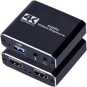 IXJYLCPC 4K HDMI-Compatible Video Capture Card Live Recording Box 4K USB 3.0 Video Card for Game Live Streaming for PS4 Computer Phones