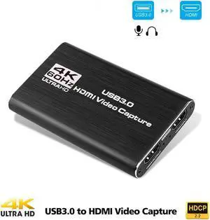 IXJYLCPC Capture Card for Nintendo Switch,USB3.0 1080P 60FPS Video Audio Capture Card,Support 4K@30Hz Input and Passthrough for PS4 PS5 DSLR Xbox Streaming and Recording