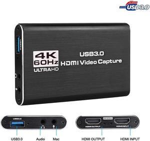 IXJYLCPC 4K USB 3.0 Video Capture Card HDMI-compatible 1080P 60fps HD Video Recorder Grabber For OBS Capturing Game Card Live