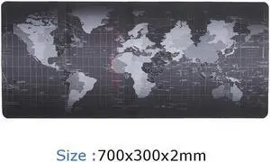 IXJYLCPC Extra Large World Map Gaming Mouse Pad Gamer Keyboard Waterproof Desk Mat Notebook Laptop Gamer Computer Non-Slip Office Mousepad Accessorie- L 27.56 in * W 11.81 in