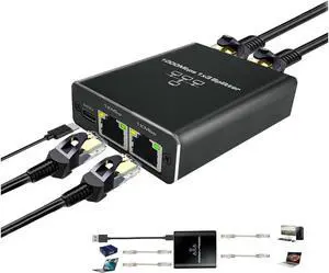IXJYLCPC Gigabit Splitter Adapter,RJ45 Ethernet Splitter 1 to 3 Network Adapter(3 Devices Surf Internet Simultaneously) Works for Cat5e/Cat6/Cat7/Cat8 Connector LAN Internet
