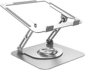 IXJYLCPC Ultra-Stable Swivel Laptop Stand for Desk, 300% Larger Base Stability,Military-Grade Aluminum, Anti-Loosening Structure, CNC Technology of Height Adjustable Laptop Stand, Suitable for 10"-16"