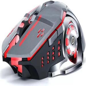 Wireless Bluetooth 2.4g Dual-Mode Rechargeable Gaming Mouse Silent And Luminous Mouse Grey
