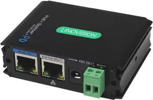Industrial Gigabit POE+ Splitter with DC12V/DC24V/ POE 24V Output, Wide Voltage Input, IEEE802.3af/at POE to DC Power Supply for Security Cameras, Access Control Systems