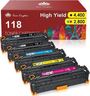 Toner Cartridge Black For  118 ImageCLASS MF8380CDW MF8580CDW LBP7660Cdn 5Pk