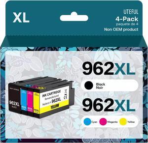 4Pk 962XL Ink Cartridges for 962 OfficeJet 9010 9015 9016 9018 9020 9025 9028