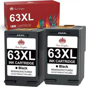 2x 63XL Ink Cartridge for OfficeJet 38304650 4655 5255 ENVY 4512 4516 4520