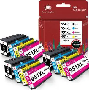 12 pack Ink Cartridges for 950XL 951XL Officejet Pro 8100 8600 8610 8616 8630