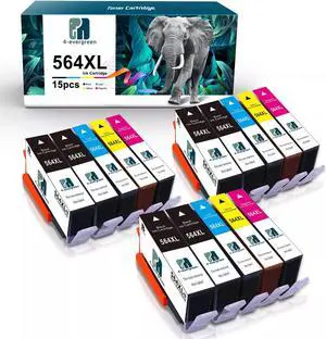 15 Pack 564XL Ink Cartridges for Photosmart 6510 6515 5510 5515 5520 5525 15 Pack 564XL Ink Cartridges for Photosmart 6510 6515 5510 5515 5520 5525