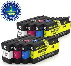 8x 950XL 951XL Color Ink Cartridge for OfficeJet Pro 8100 8600 8615 8620 8630