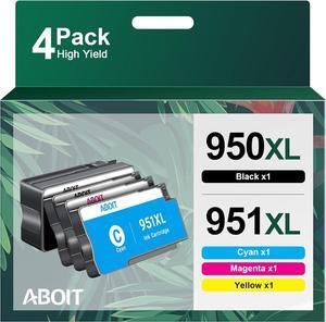 950XL 951XL Combo | Replacement  951 Ink Cartridges 950 Combo Pack to use with OfficeJet Pro 8600 OfficeJet Pro 8610 OfficeJet Pro 251dw 276dw 8100 8620 8625 8630 Printer | 4-Pack
