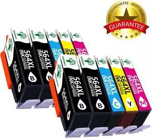 10 Combo Pack New GEN Chip 564 Ink For 564XL PhotoSmart 7515 7525 7510 7520