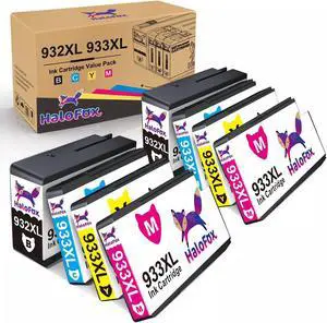 8Pk 932XL 933XL Ink Cartridges Combo Set for OfficeJet 6600 7612 6700 Printer