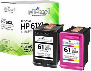 2x #61 XL Black Tri-Color Ink for Deskjet 2540 2541 2542 2543 2544 2050 2512