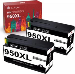 2x 950XL Black Ink Cartridge for OfficeJet Pro 8100 8600 8615 8620 8630 8640