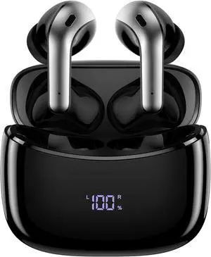 Wireless Earbuds, Bluetooth Headset with Microphone Touch Control , IPX7 Waterproof, High-Fidelity Stereo Earphones for Sports and Work,Compatible with iPhone 13 Pro Max XS XR Samsung Android
