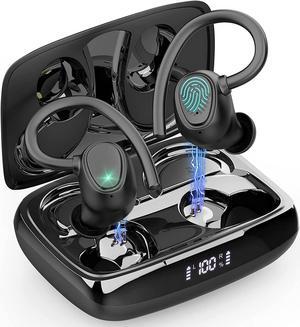 Wireless Earbuds, Bluetooth 5.1 Wireless Headphones Sports Bluetooth Earphones in Ear Noise Cancelling Earbuds with Mic Deep Bass Sport Earhooks IP7 Waterproof, 40H Playtime Headset for Running Sports