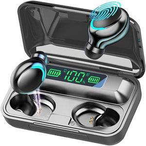 Bluetooth Earbuds,Wireless Bluetooth Earphones for iPhone Wireless Earbuds with 2200MAH Charging Case and Emergency Power Bank for Adult