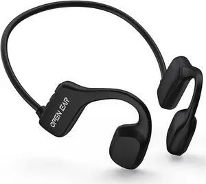 Open Ear Air Conduction Headphones, Wireless Bluetooth Earbuds with Microphone, IPX5 Waterproof Sweatproof Sports Headset for Running, Cycling, Hiking, Workout