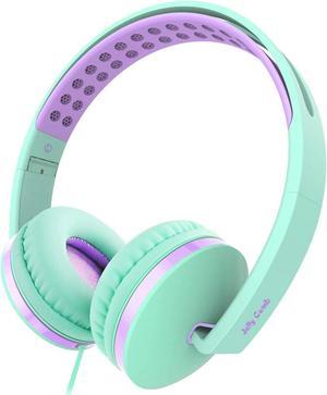 Headphones with Mic, Jelly Comb Foldable Corded Headphones None with Microphone