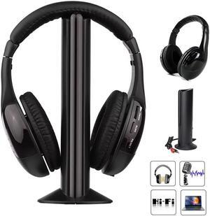 Wireless Headphones for TV Watching,5-in-1 Wireless Headphones Headset,Hi-Fi over-on Ear TV Headphones Wireless for Watching Home TV Game Computer Television