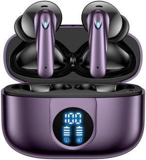 Wireless earbuds, Bluetooth headset 60 hours of battery life with noise cancellation Clear calls Built-in microphone IPX7 waterproof V5.4 Bluetooth earbuds Stereo earbuds for sports and work