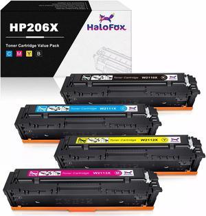 4x W2110X 206X Toner Set No Chip For LaserJet Pro M255dw MFP M282nw Printer