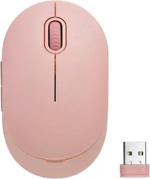 Wireless Computer Mouse with Nano Receiver, Windows and Mac Compatible, USB Receiver, Pink