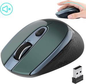 Wireless Mouse, 2.4G Wireless Ergonomic Optical Mouse, Cimetech Slim Silent Mouse with USB Receiver and 3 Adjustable DPI Cordless Computer Mouse for Laptop, Desktop, MacBook, PC, 6 Buttons,Plug &Play