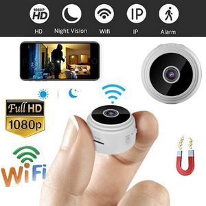 Mini 1080p HD Wireless Magnetic Security Camera with Sound, Spy Camera Hidden Camera, Nanny Cam with Phone App and Night Vision Motion Detection, for Office and Home Security