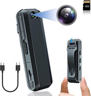 1080P Full HD ,Mini Body Camera with 32GB Memory Card,Premium Portable Body Camera with Night Vision and Motion Detection Wearable for Office, Law Enforcement, Security Guard