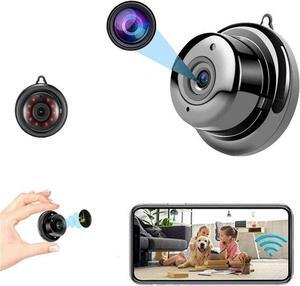 Mini Camera Nanny cam Spy Camera with Audio, Home Surveillance Camera, Two-Way Voice and Video Call, 1080P IP HD Infrared Night Vision Motion Detection Reminder, for Home Car Indoor Outdoor Security