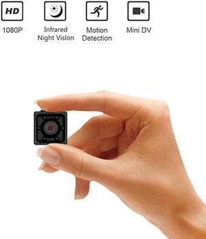 Mini Wireless Security Camera, Full HD 1080P Portable Small HD Nanny Cam with Night Vision, Video Record and Motion Detection for Home, Car, Drone and Outdoor Use