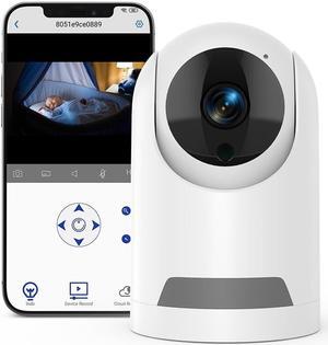 360° Wireless 5G Nanny Cam with Safety Alerts, 4MP HD WiFi Camera for Human & Pet Detection, Home Security Camera with Two-Way Audio, Motion Tracking, IR Night Vision
