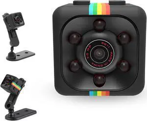 Mini 1080P Action Camera - Portable Action Security Motion Sport Camera - Wireless Night Camera Indoor Outdoor
