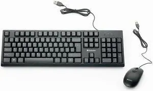Wired Keyboard and Mouse Black 70734