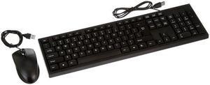 Wired Mouse Keyboard Set, 1200dpi Mice Mechanical Feeling Full Layout 104 Keys Keypad Combo for PC Laptop Desktop Game and Work