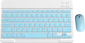 Wireless Keyboard and Mouse,Portable Mini Bluetooth BT Wireless Keyboard & Mouse For Android Windows PC Tablet,ipad Keyboard,College,Gift for Friend
