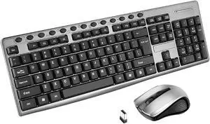 Wireless With Multimedia Mouse And Keyboard Set , 2.4G 104 Keys